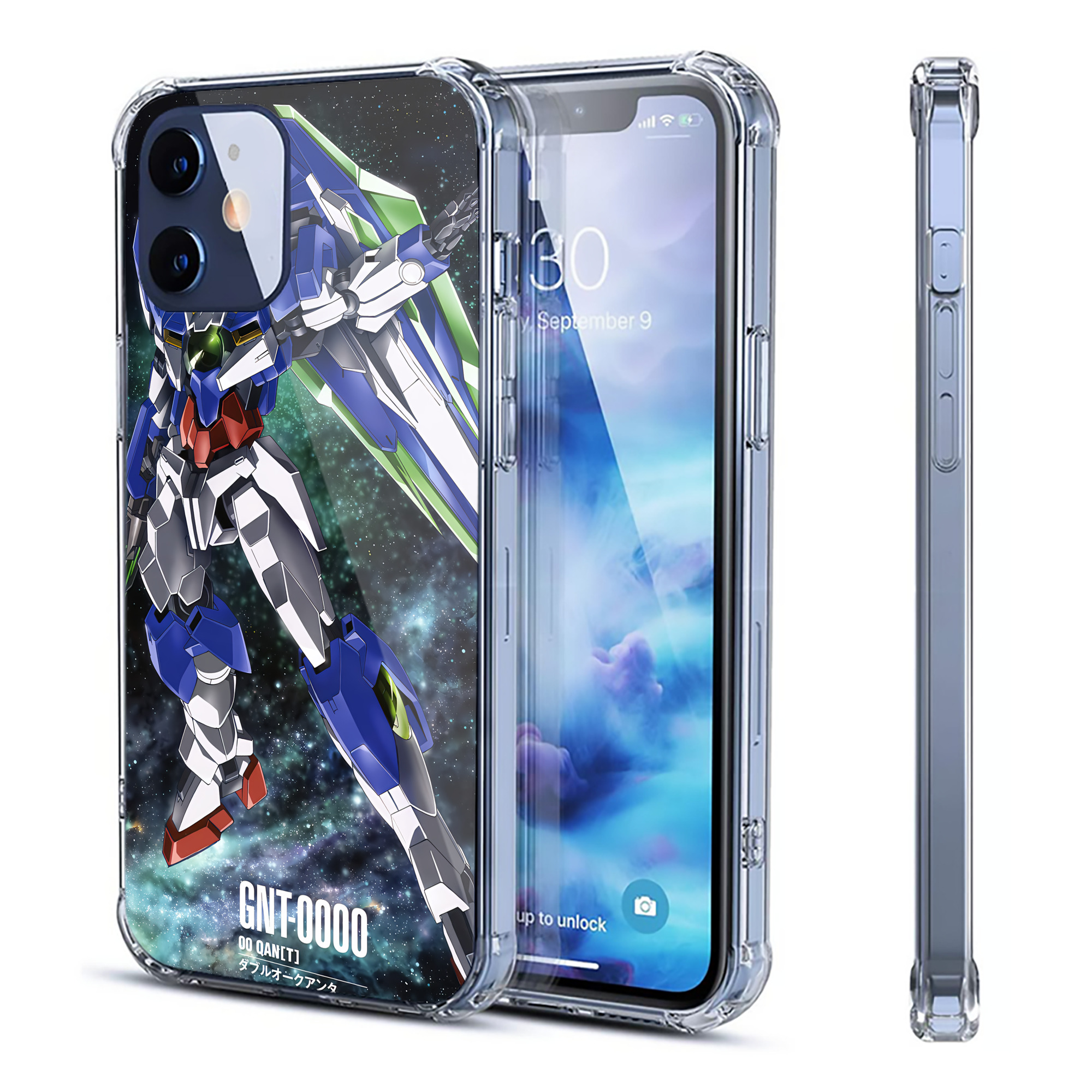 （画像用） 機動戦士ガンダム Mobile Suit Gundam 【iPhone 12シリーズ対応】透明スマホケース（クリアソフトケース）